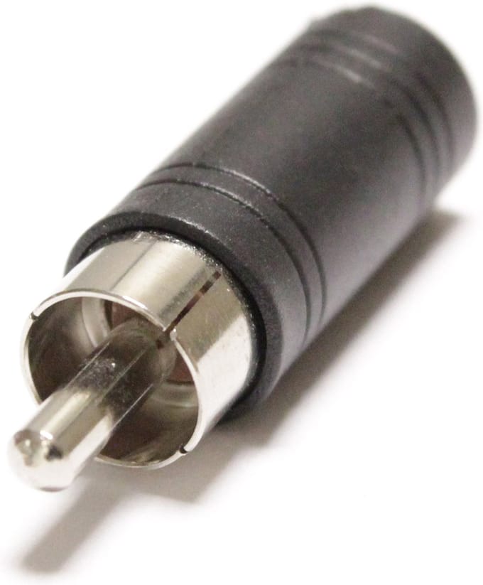BeMatik - Audio-adapter minijack-3.5mm-female naar RCA-male