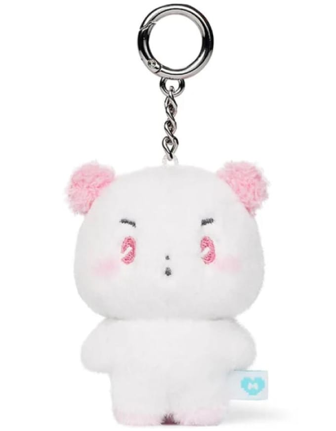 PLAVE [Boutique Éphémère du 2e Anniversaire: Joyeux Jour de Plave] Porte-clés Peluche MMMM Bamby white