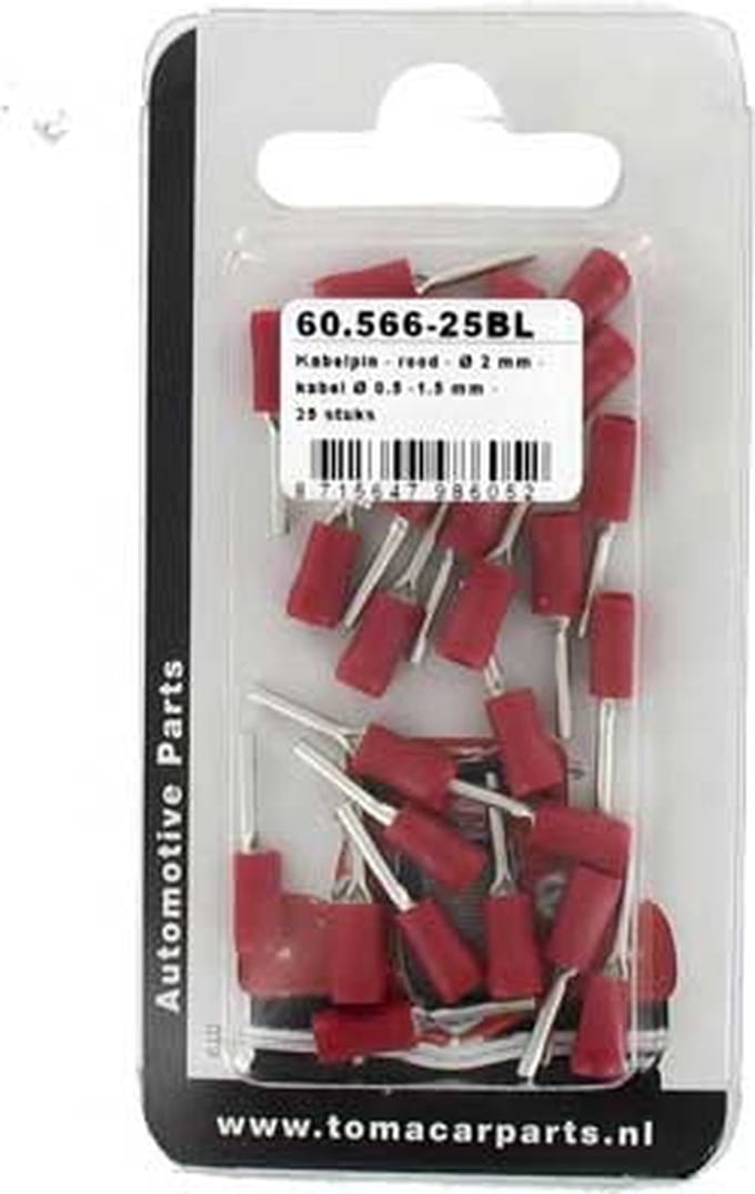 Kabelpin Ø 1 mm 25 stuks blister