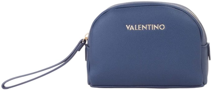 VALENTINO toilettas Fae Re Soft Cosmetic Case Blu donkerblauw
