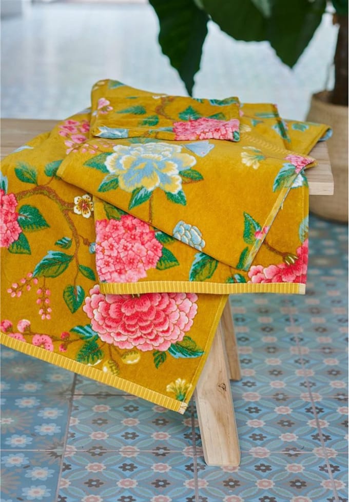 Pip Studio Good Evening Badhanddoek - Geel