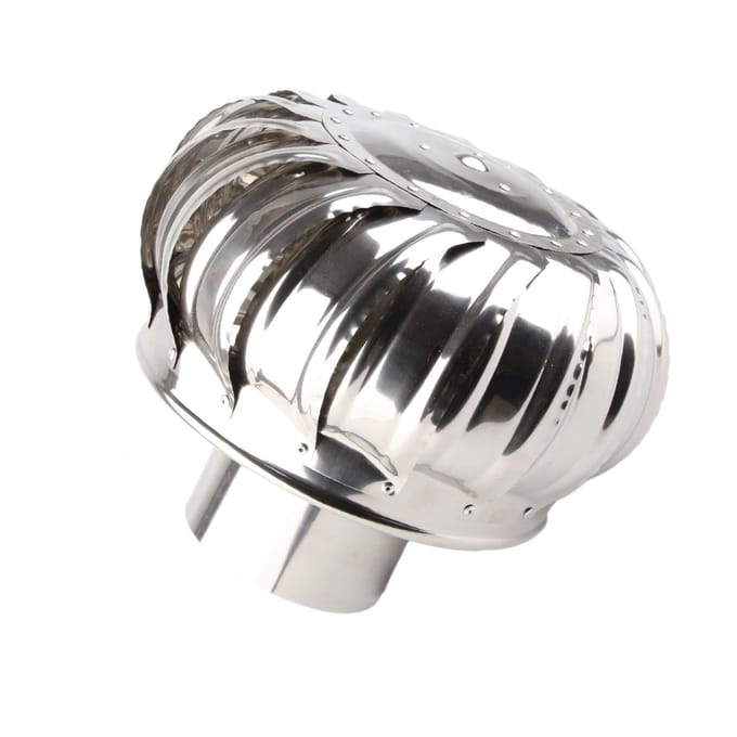 Ventilateur de toit automatique silencieux en acier inoxydable pour tuyauterie, ventilateur de toit, éoliennes