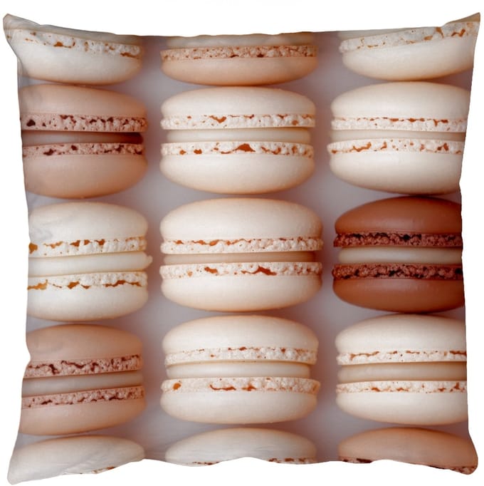 Sierkussens - Kussentjes Woonkamer - 45x45 cm - Macarons - Beige - Bruin