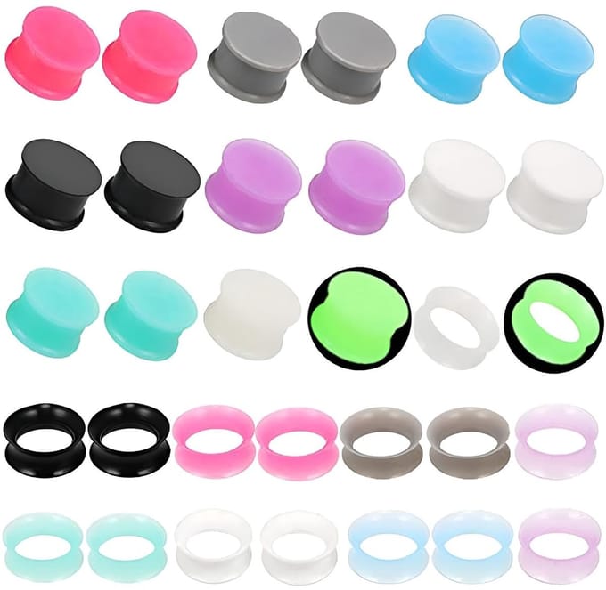 Dailygoods- Oorexpander 3 mm (8 G) - Siliconen - 16 Paar - Lichtgewicht - Veilig - Modieuze Piercing - Oorpluggen