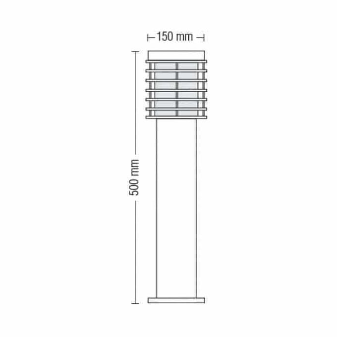 Borne Palmiye-3 100W Max E27 IP44