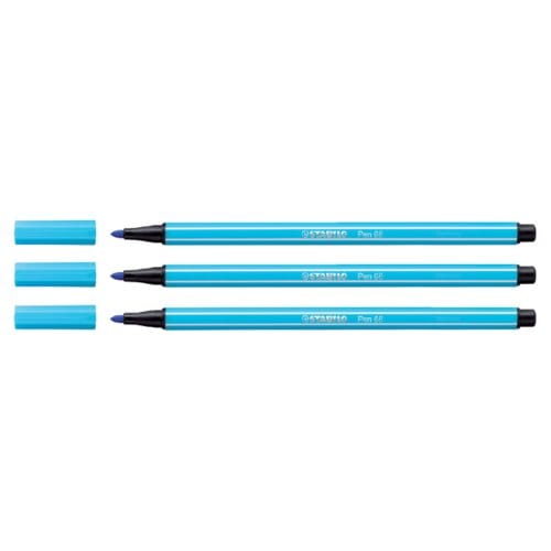 STABILO Pen 68 - Premium Viltstift - Azuur Blauw - per stuk