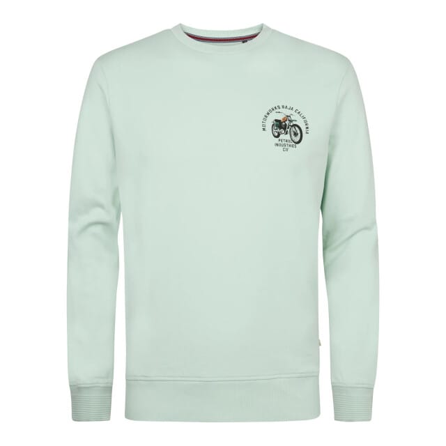 Petrol Industries Heren sweater m-1060-swr316 6181 cool mint