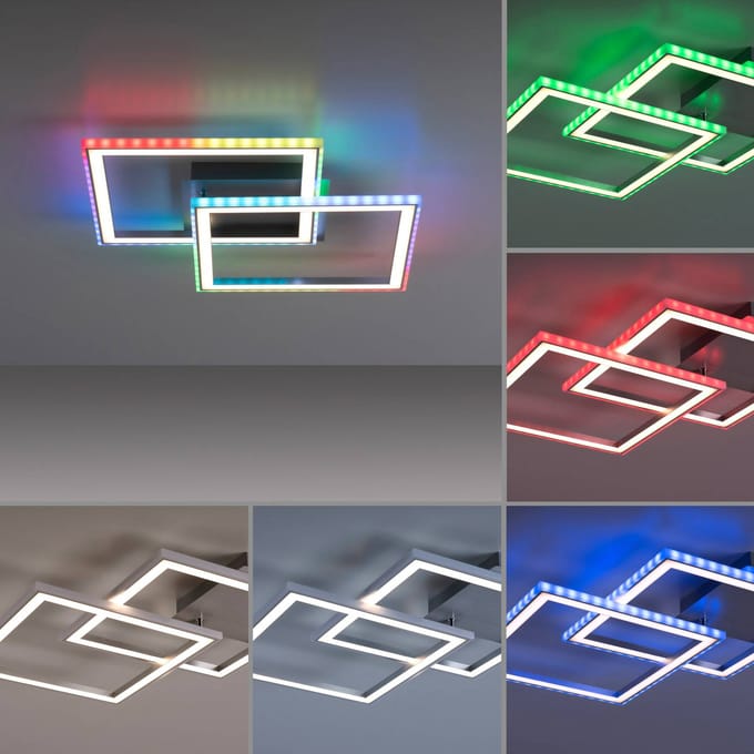 JUST LIGHT. GmbH LED plafondlamp Felix60, 44,5 cm x 44,5 cm