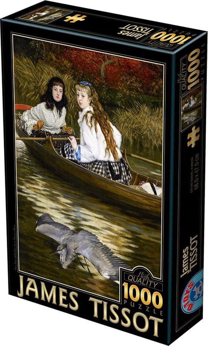 Puzzel 1.000 stukjes Art - ''Meisjes in een roeiboot''