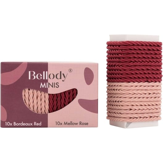 Bellody - Haargummie Mini Elastiek - Rood en Roze