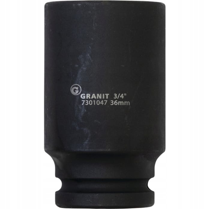 Slagdoppen 3/4", 36mm, Zeskant, Lang