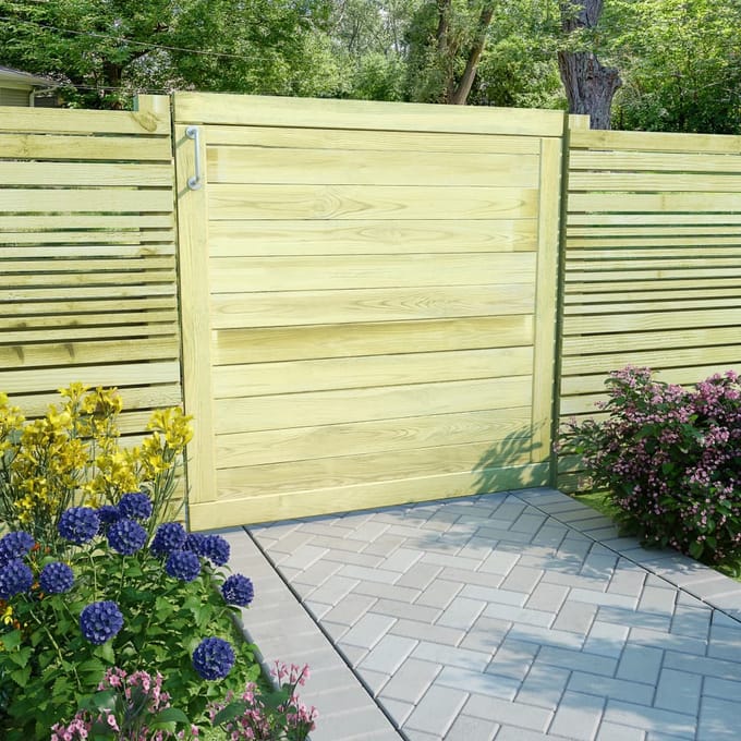 vidaXL - Poort - 100x100 - cm - geïmpregneerd - grenenhout