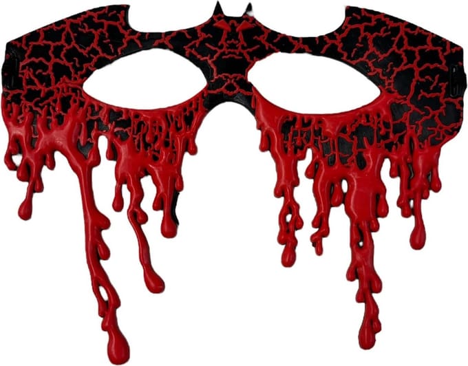Oogmasker bloederig - Zwart - Halloween