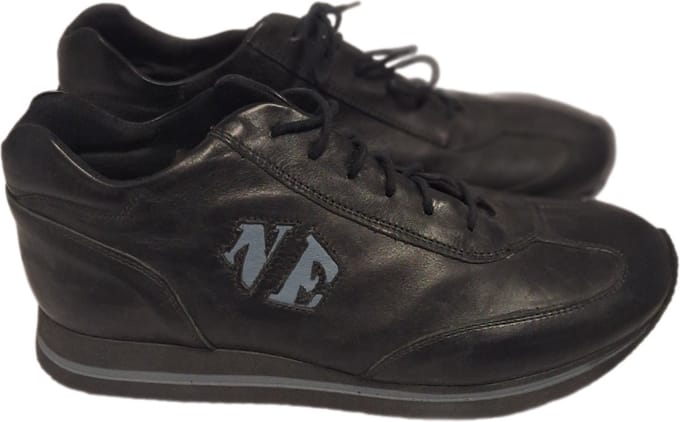 NEW EDITION-SNEAKER-13964-LEER-BLACK/BLEU-45