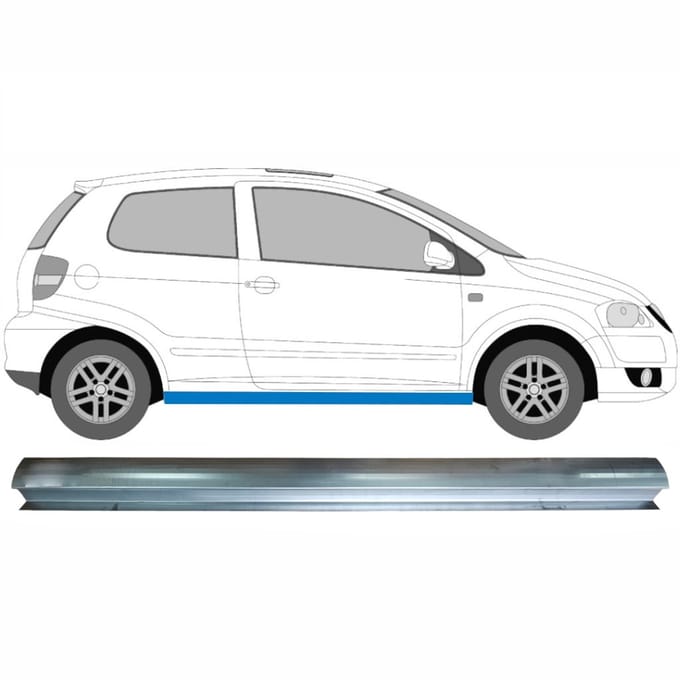 Reparatie dorpel voor Volkswagen Fox 2005- / Links = Rechts (symmetrisch)