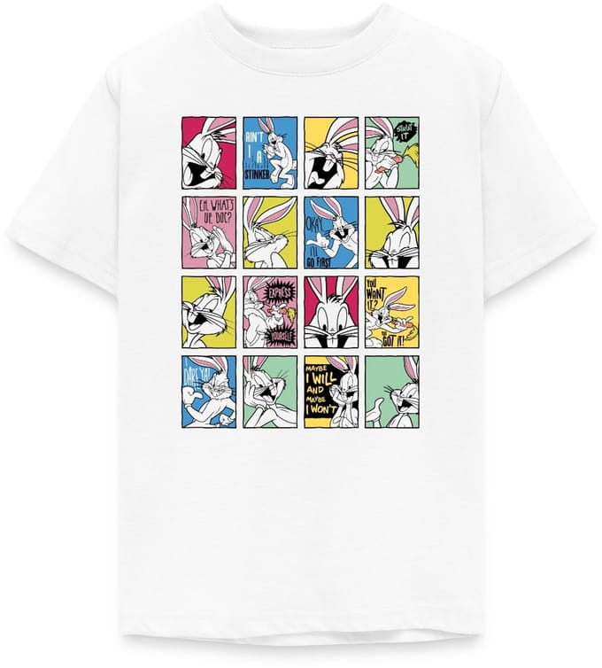 Looney Tunes Bugs Bunny Tiles T-Shirt Tiener