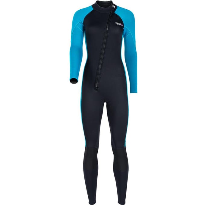 Vrouwen 3mm Neopreen Wetsuits Volwassenen Eendelig Volledig Lichaam Lange Mouwen Duikpak M