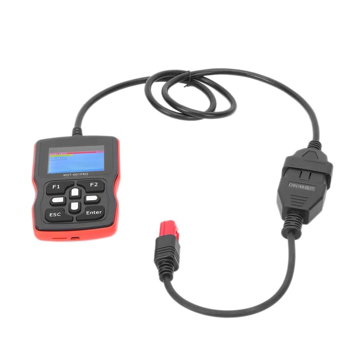 Ensemble Scanner de Diagnostic LCD 2,4 pouces Universel Multilingue pour Motos EFI Interface OBD gray