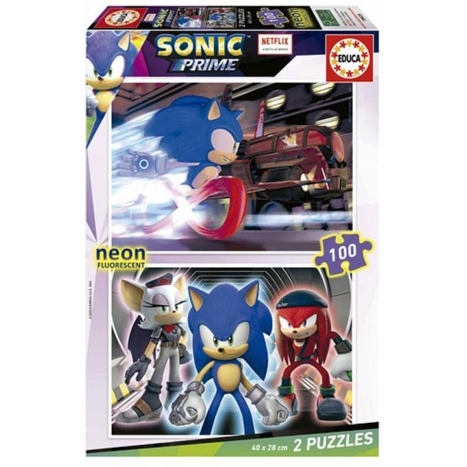 EDUCA - puzzel - 100 stuks - NEON SONIC