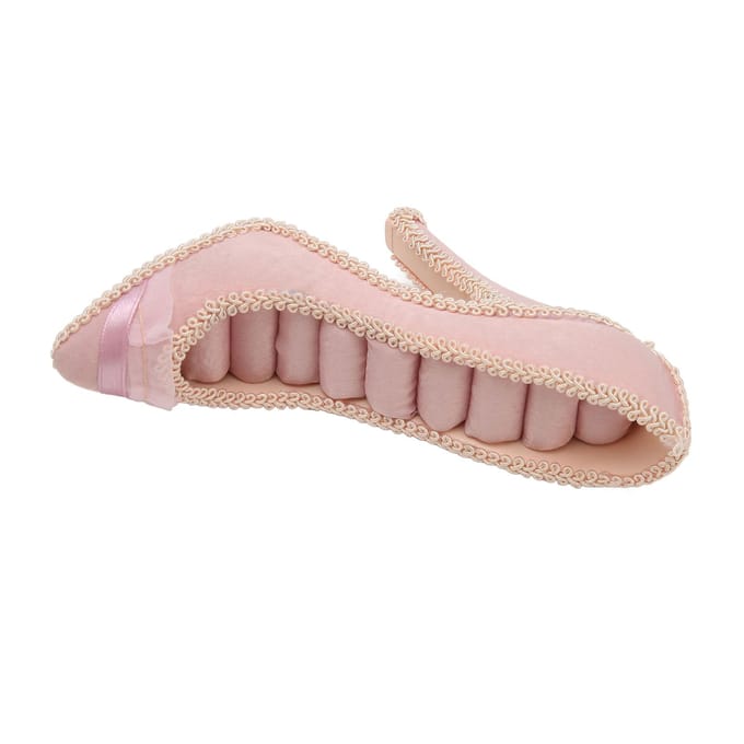 Présentoir à Bagues Rose en Forme de Chaussures à Talons Hauts, Support Râtelier pour Bagues, Présentoir Bijoux, Support pour Boucles d'Oreilles Puces beige