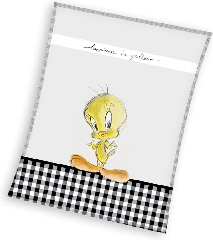Tweety fleece plaid 130 x 170 cm