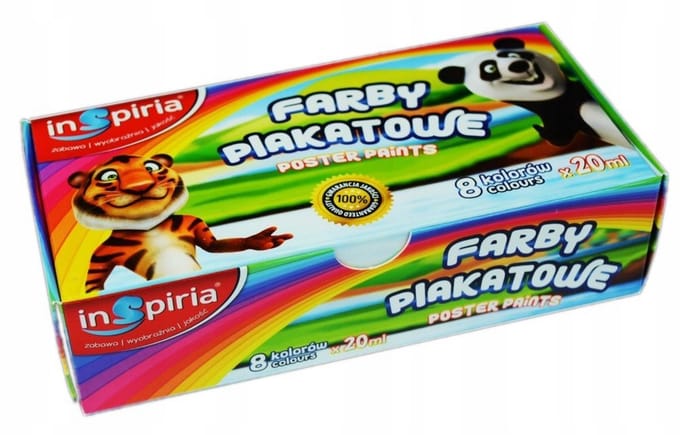 Plakkaatverf Set - 8 kleuren x 20 ml - Merkloos
