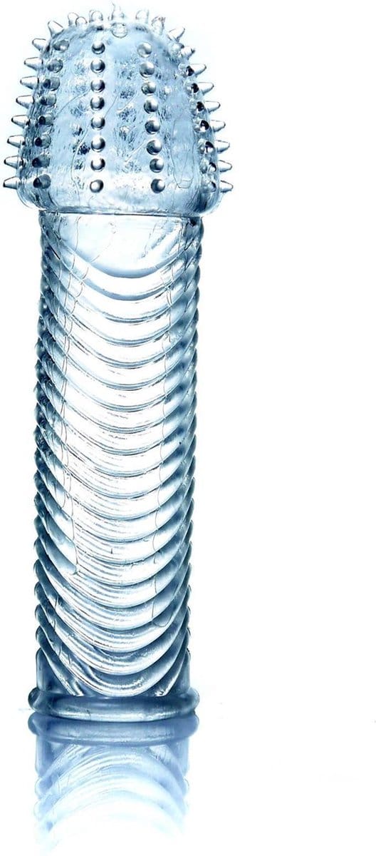 Power Escorts - Penis Sleeve - Penis Extender - Flexibele Gel - Clear - 14 Cm