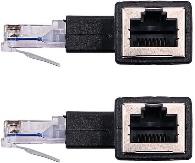 Allecto - Rj45 Male naar Female Adapter - Cat5e/Cat6 Ethernet