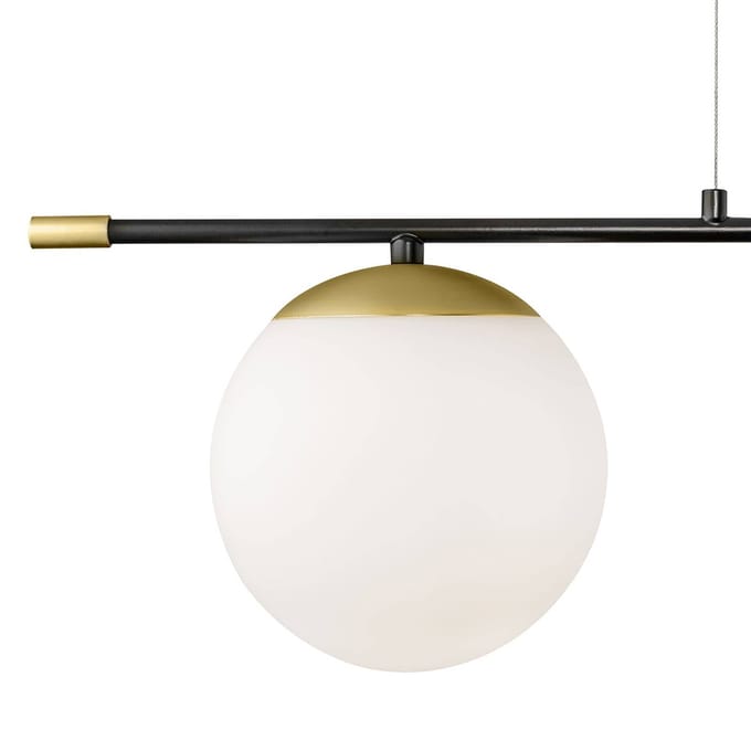 Maytoni Nostalgia hanglamp 2-lamps van glas