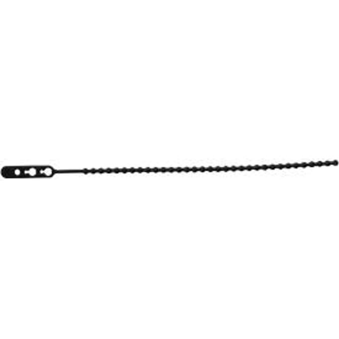 Sluitstrips, 190 x 3,5 mm, zwart