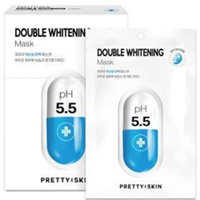 Pretty skin - Mask - 2 Types Double Whitening