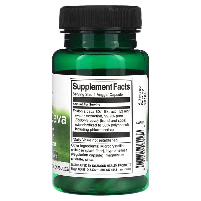 Ecklonia Cava Extract, Veggie Capsules 30 (53 mg per capsule)