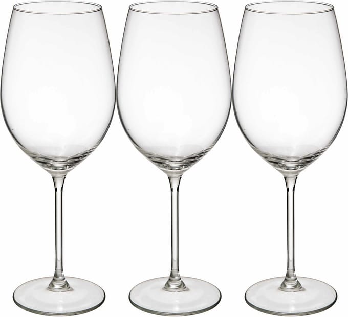 Secret de Gourmet Wijnglazen Lina - 12x stuks - chique glas - 54 CL - witte/rode/rose