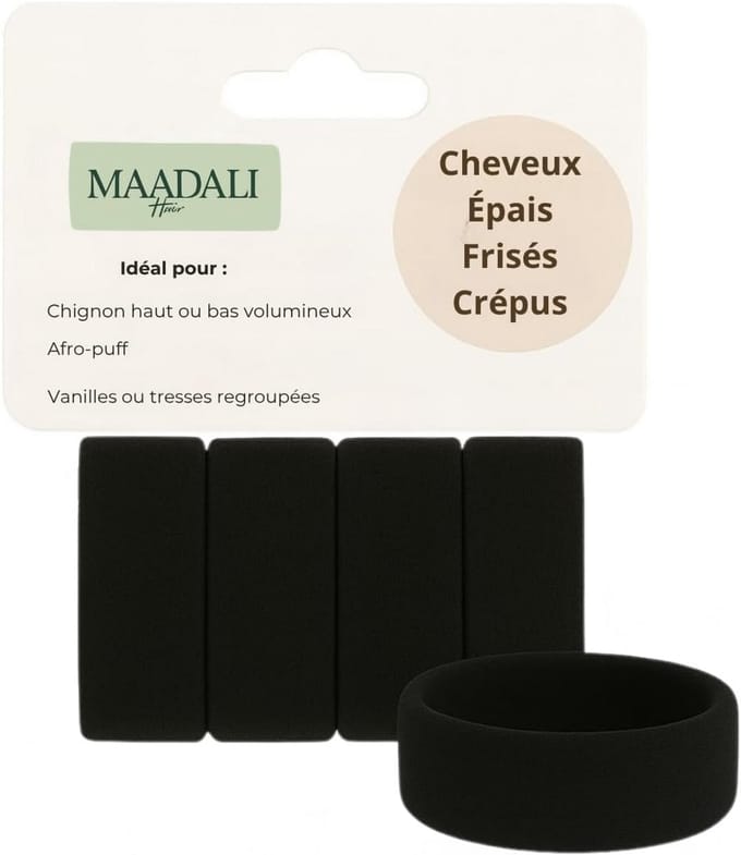 Extra Brede Sterke Elastiekjes voor Dik, Krullend en Kroeshaar (4,5 cm)