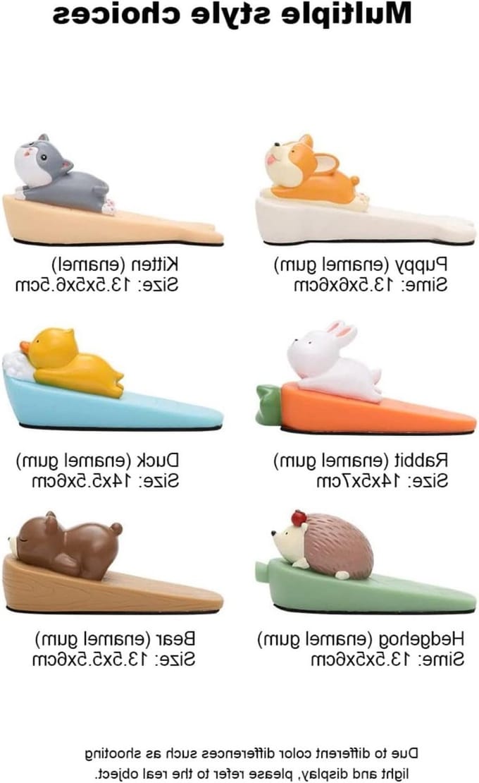 Dierenvorm Deurstops - Vaste Deuraanraking - Deur Stabiliseren - Zonder Ponsen Ontwerp - Niet Gespecificeerd - Bruin