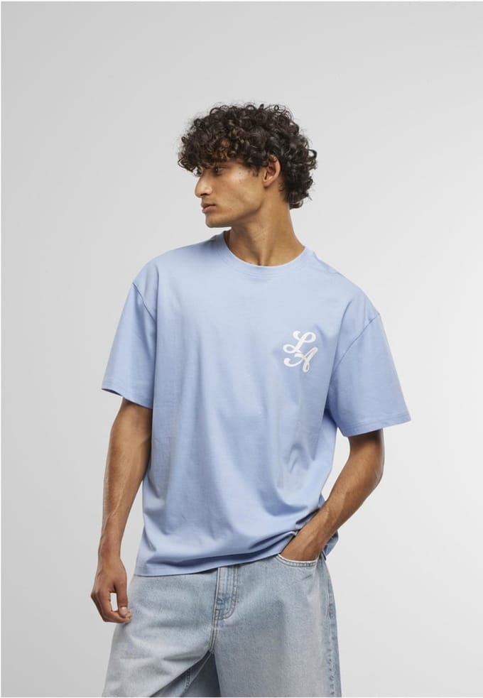 Mister Tee - LA Football Team Oversize Heren Tshirt - S - Blauw