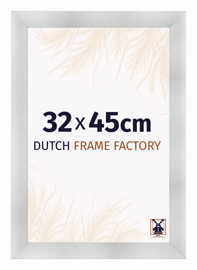 Fotolijst 32x45 cm - MDF - Aluminium Geborsteld - Praag