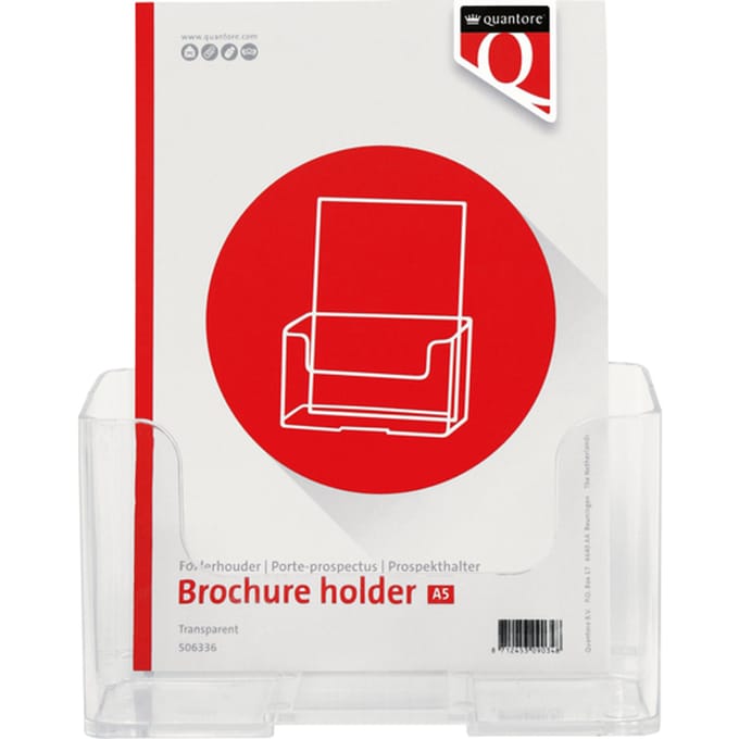 Folderhouder Quantore A5 transparant
