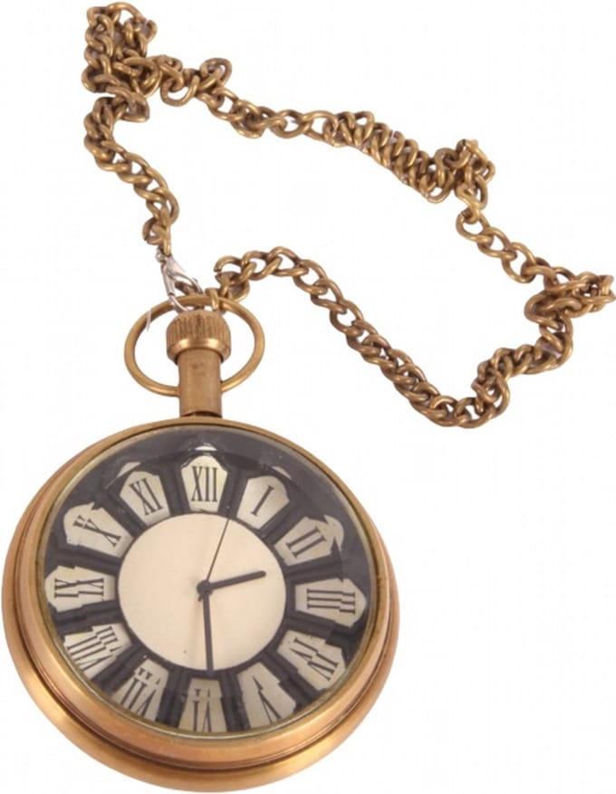 Baroque - Klok - Maritiem klok Ghandi 5 cm - 5x5x5 - Brass