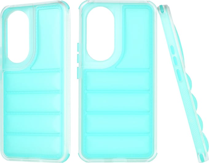 Hoesje geschikt voor HONOR 90 - Techsuit Wave Shield Shockproof Hard Case Back Cover - Turquoise