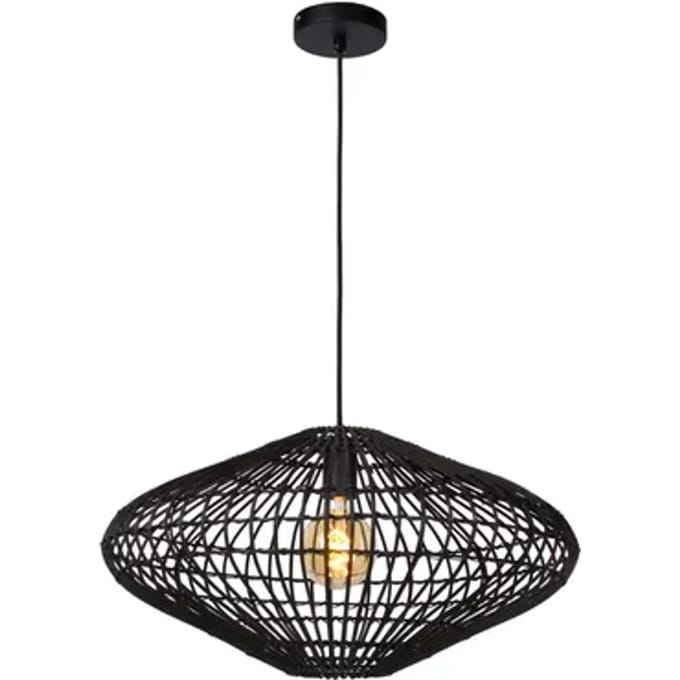 Lucide Hanglamp Magali Zwart Ø56cm E27