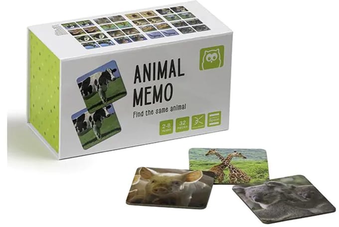 Eurekakids Animal Memo - spel met Grote Kaarten - Dieren