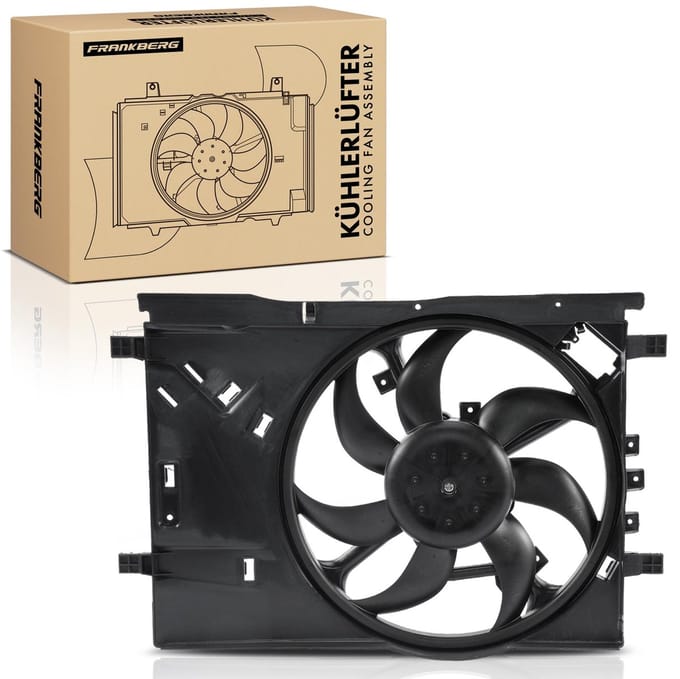 Frankberg 1x Motorradiator enkele ventilator