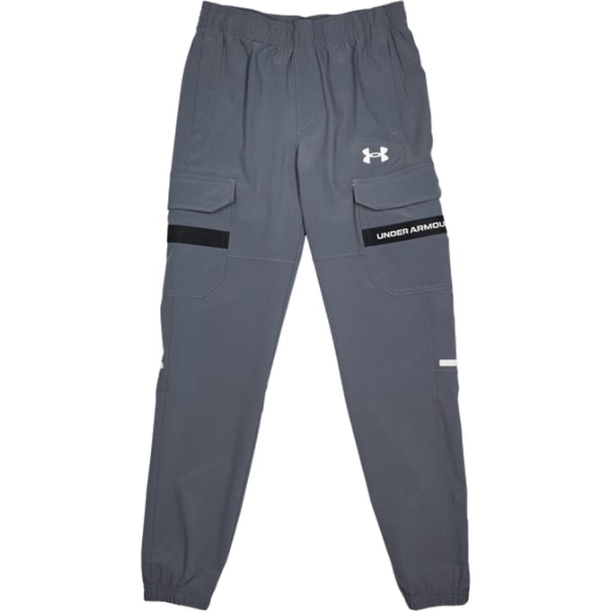 Under Armour Tech Broeken Kinder - Grijs - Maat 137 - 149 CM - Poly Woven
