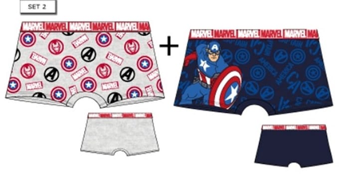 Marvel Captain America 2-Pack Boxershort Maat 110