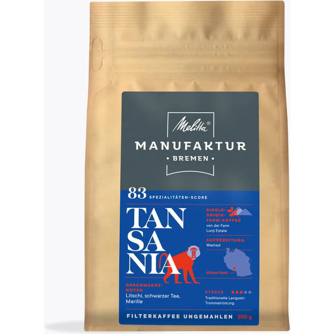 Melitta® Manufaktur Bremen Tanzania Single Origin Boerenkoffie 250g