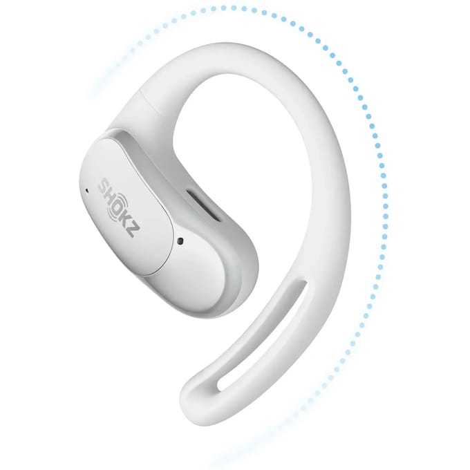 Shokz OpenFit Air - Open-ear - Sporthoofdtelefoon - Draadloze Oortjes - Wit