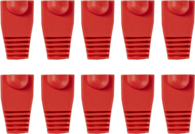 Nedis Trekontlasting | RJ45 | 10 Stuks | PVC | Rood | Polybag