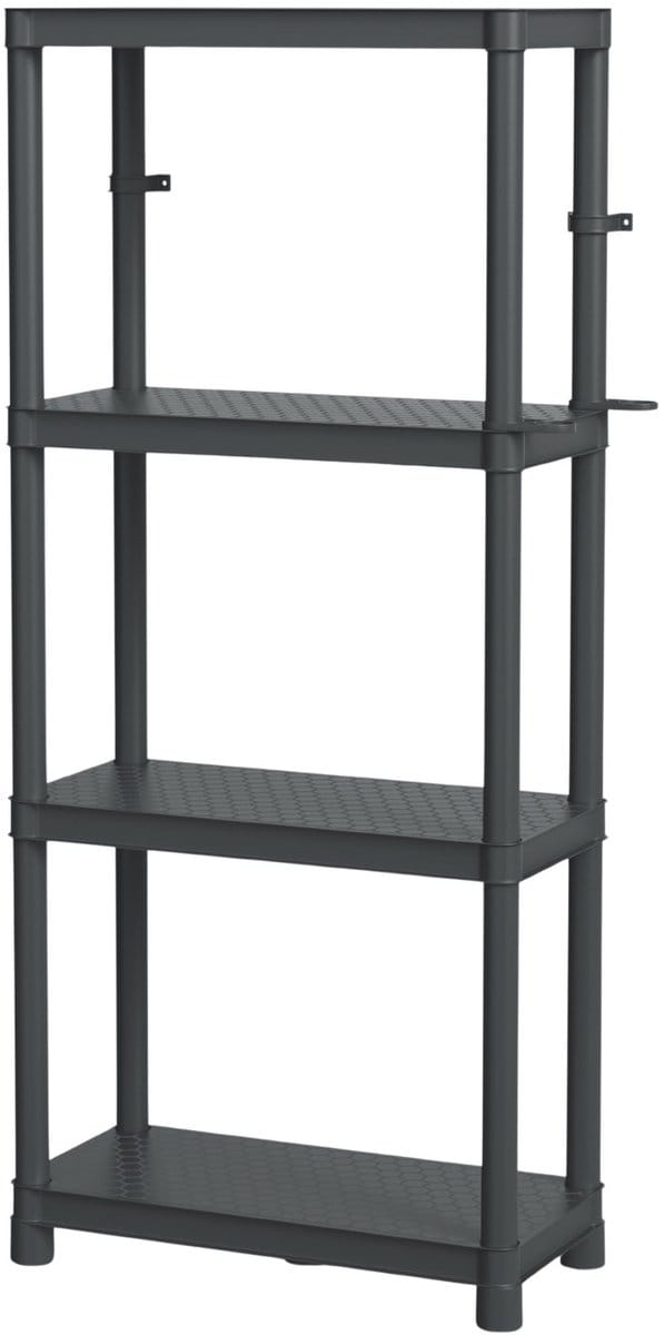 Kistenberg Stackaro Solid 60 - Rek - Wandrek - max. tot 185 kg - 4 planken - Wandmontage - KSS60L4HD-S411