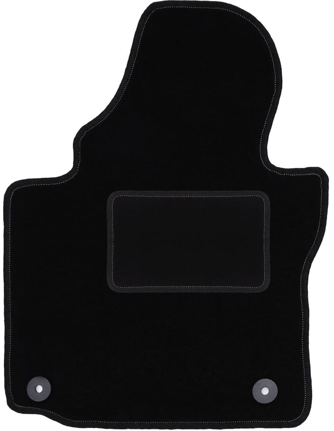 Bestuurdersmat zwart voor: Volkswagen Caddy 2K minivan (2004-2010)